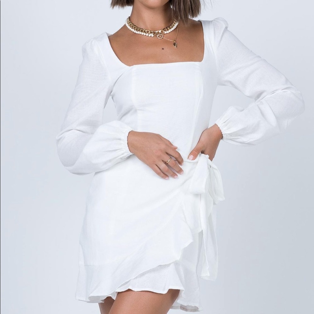 The Villa Mini Dress White Princess Polly - Picture 7 of 11